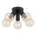 Markslöjd 108552 - Plafonjera MAZZO 5xE27/40W/230V crno