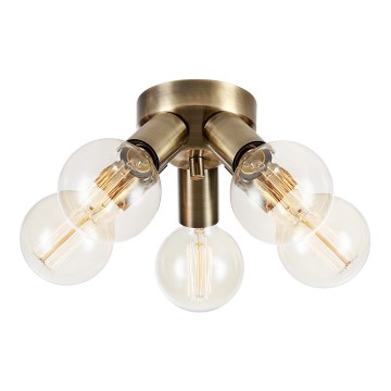 Markslöjd 108553 - Plafonjera MAZZO 5xE27/40W/230V mesing