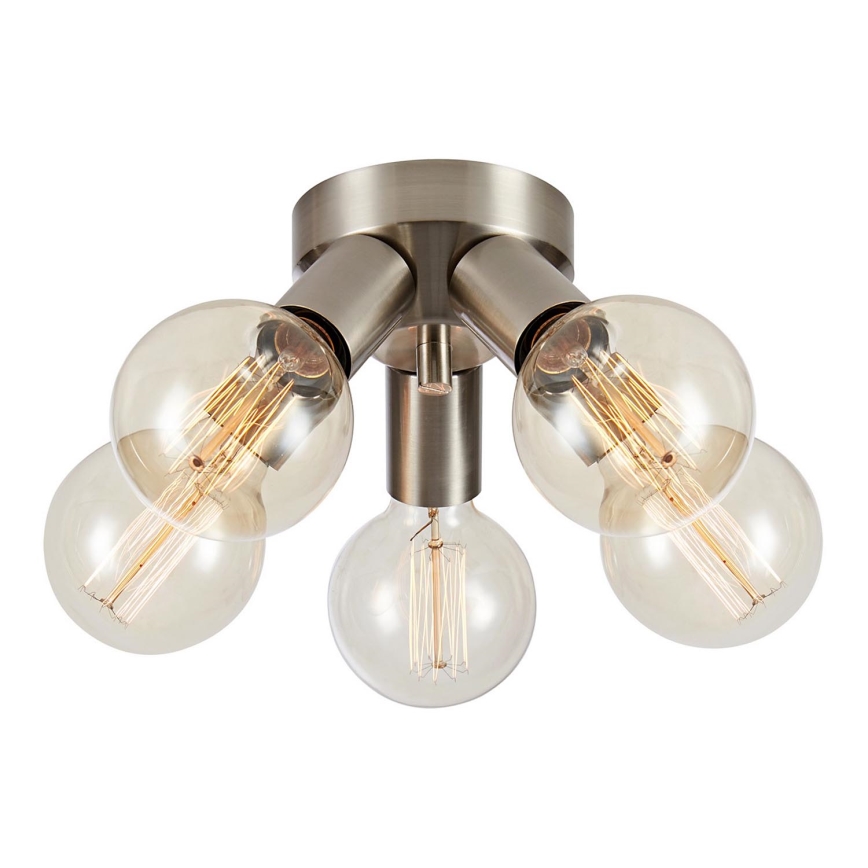Markslöjd 108554 - Plafonjera MAZZO 5xE27/40W/230V mat krom