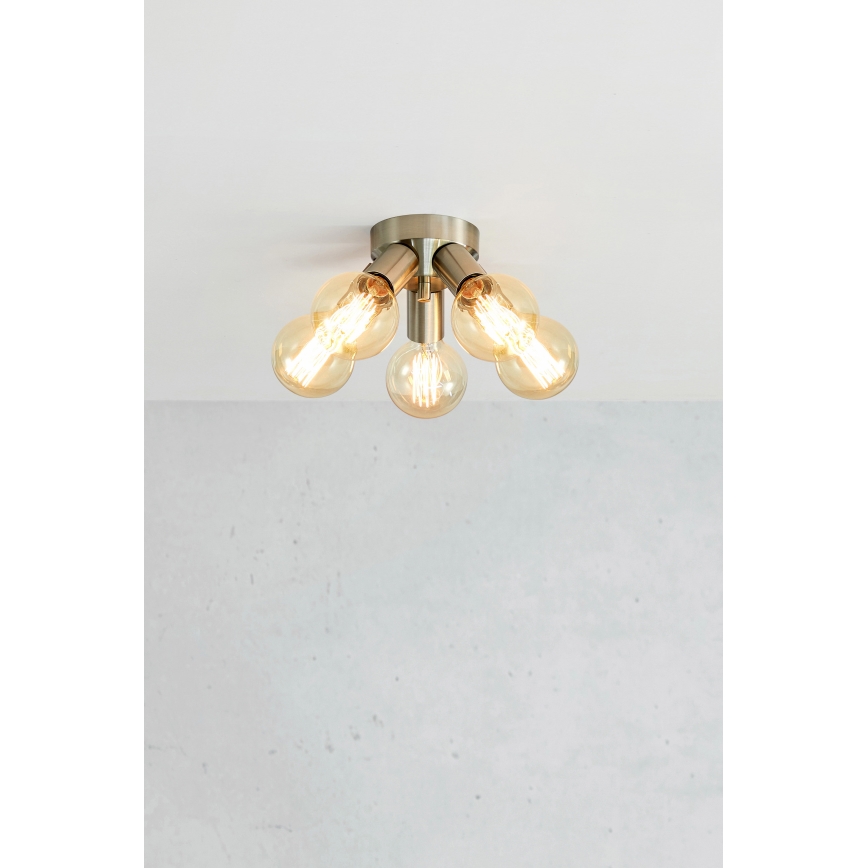 Markslöjd 108554 - Plafonjera MAZZO 5xE27/40W/230V mat krom