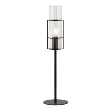 Markslöjd 108555 - Stona lampa TUBO 1xE14/40W/230V 50 cm crno/prozirna