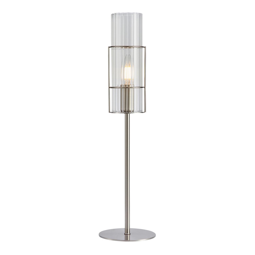 Markslöjd 108557 - Stona lampa TUBO 1xE14/40W/230V 50 cm sjajni krom/prozirna