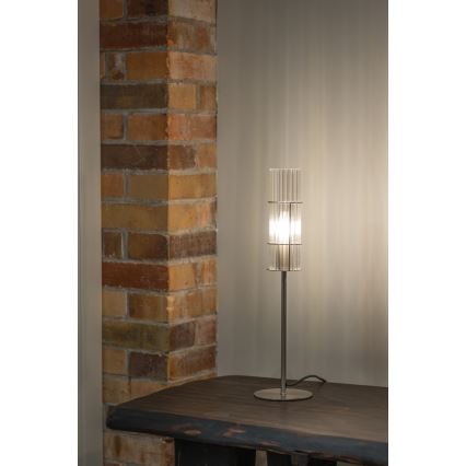 Markslöjd 108557 - Stona lampa TUBO 1xE14/40W/230V 50 cm sjajni krom/prozirna