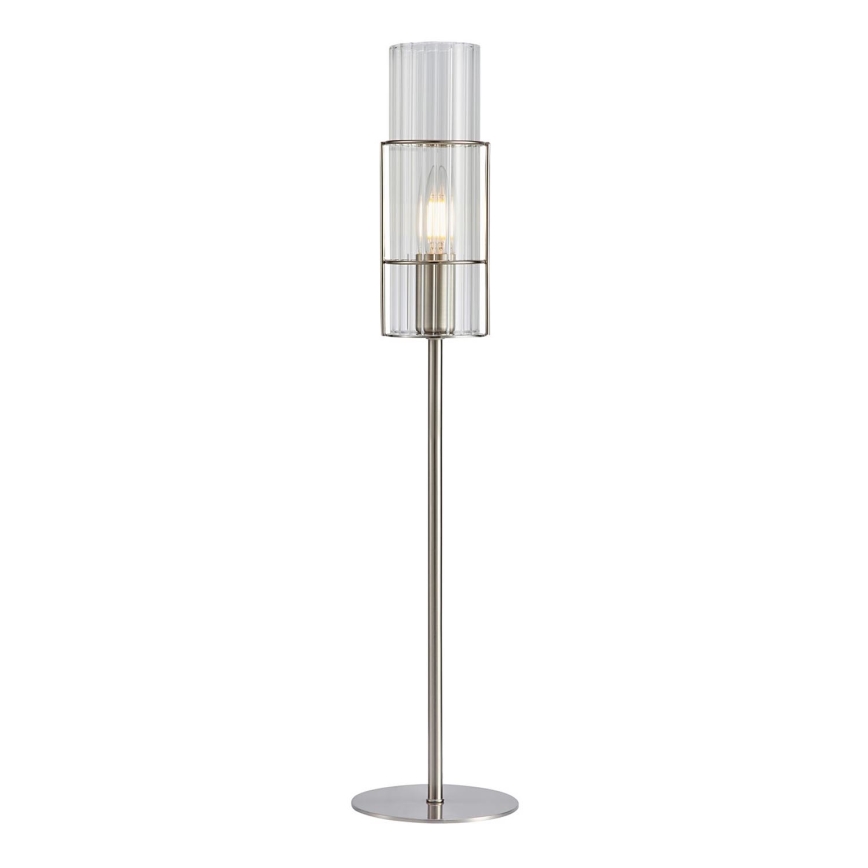 Markslöjd 108558 - Stona lampa TUBO 1xE14/40W/230V 65 cm sjajni krom/prozirna