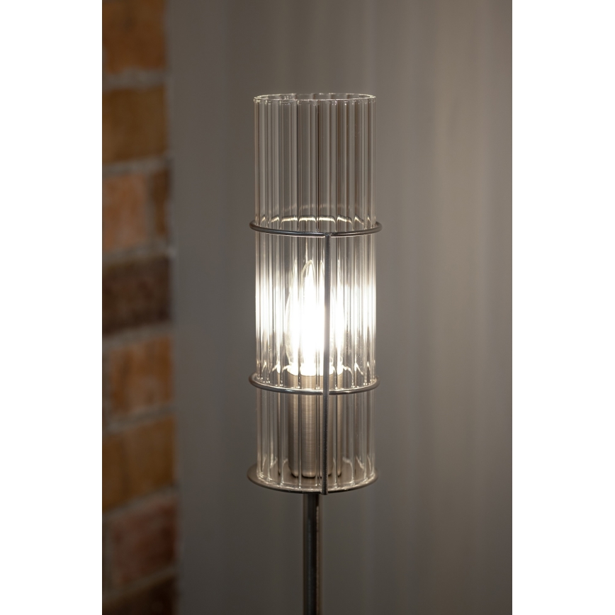 Markslöjd 108558 - Stona lampa TUBO 1xE14/40W/230V 65 cm sjajni krom/prozirna
