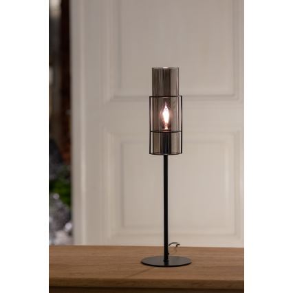 Markslöjd 108559 - Stona lampa TUBO 1xE14/40W/230V 50 cm crno