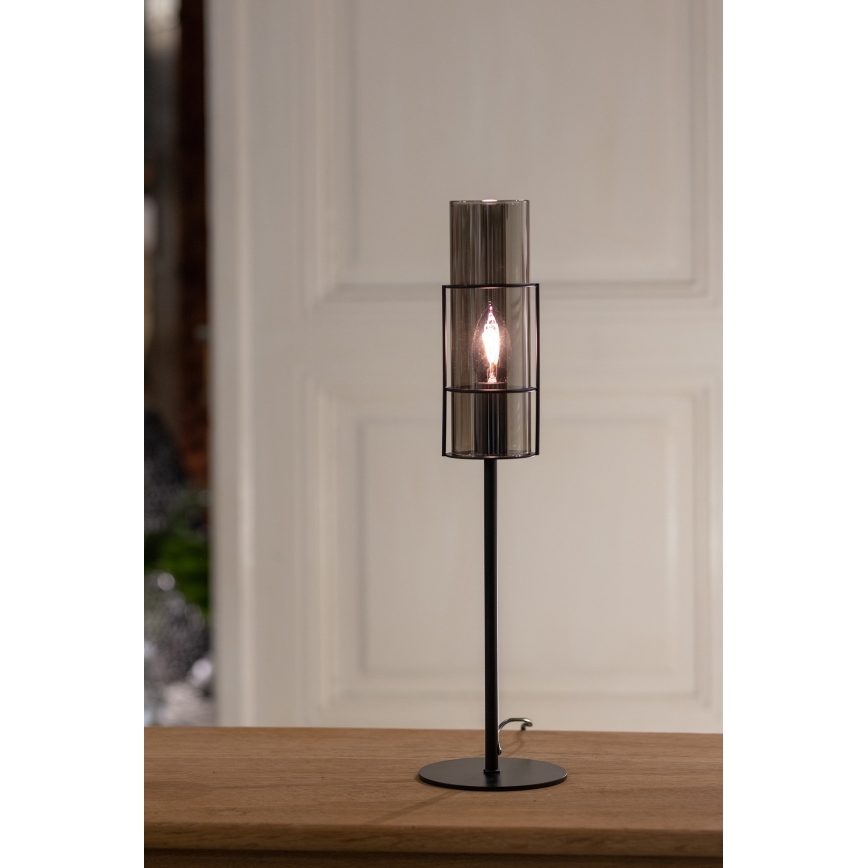 Markslöjd 108559 - Stona lampa TUBO 1xE14/40W/230V 50 cm crno