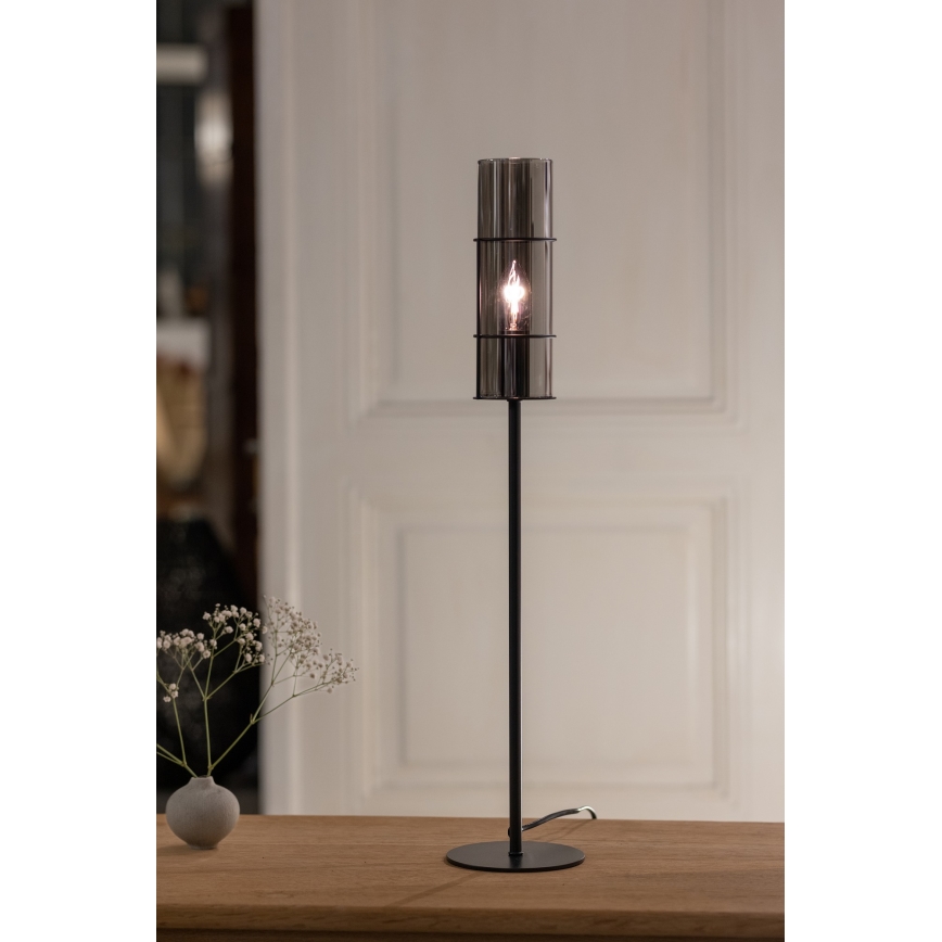 Markslöjd 108560 - Stona lampa TORCIA 1xE14/40W/230V 65 cm crno