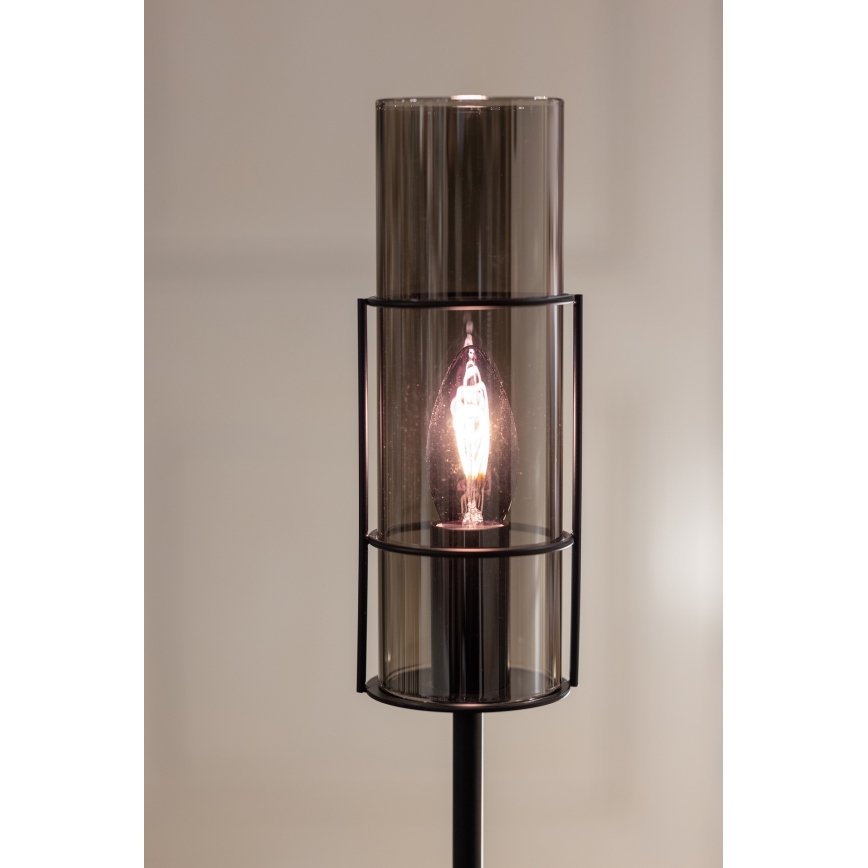 Markslöjd 108560 - Stona lampa TORCIA 1xE14/40W/230V 65 cm crno