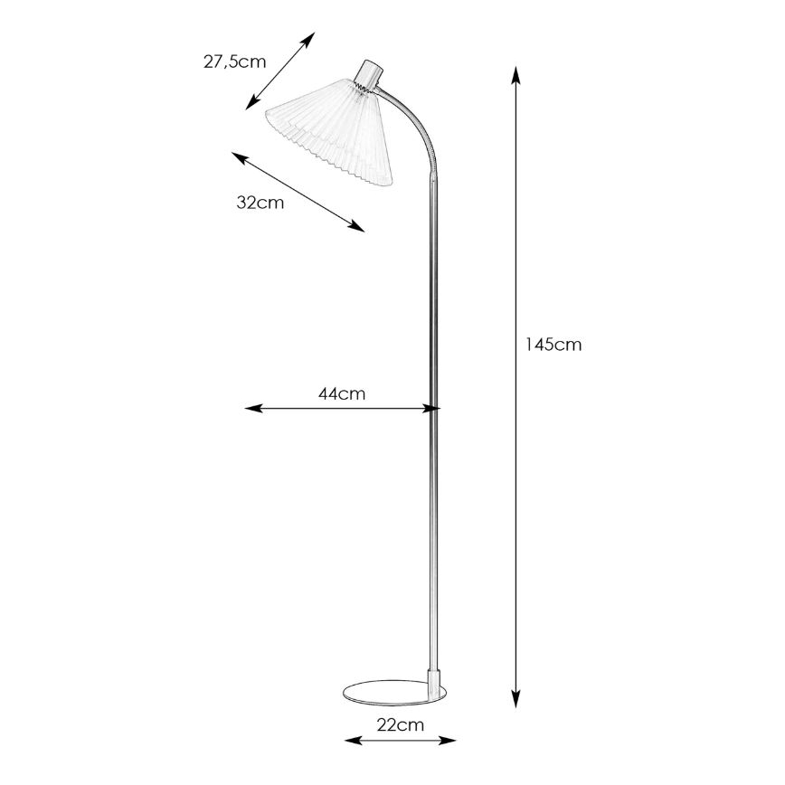 Markslöjd 108569 - Podna lampa MIRA 1xE27/40W/230V zlatna