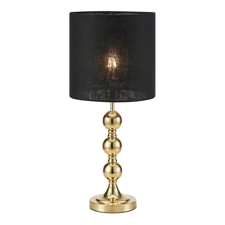 Markslöjd 108574 - Stona lampa OCTO 1xE27/40W/230V crno/zlatna