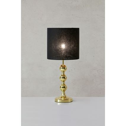 Markslöjd 108574 - Stona lampa OCTO 1xE27/40W/230V crno/zlatna