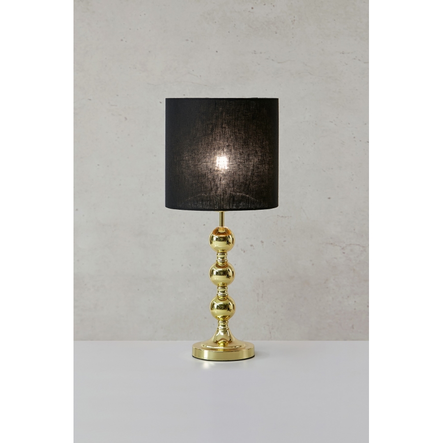 Markslöjd 108574 - Stona lampa OCTO 1xE27/40W/230V crno/zlatna