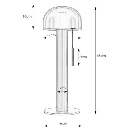 Markslöjd 108576 - Stona lampa COSTA 2xG9/18W/230V crno/zlatna