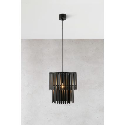 Markslöjd 108581 - Luster na sajli VIENTO 1xE27/40W/230V crno