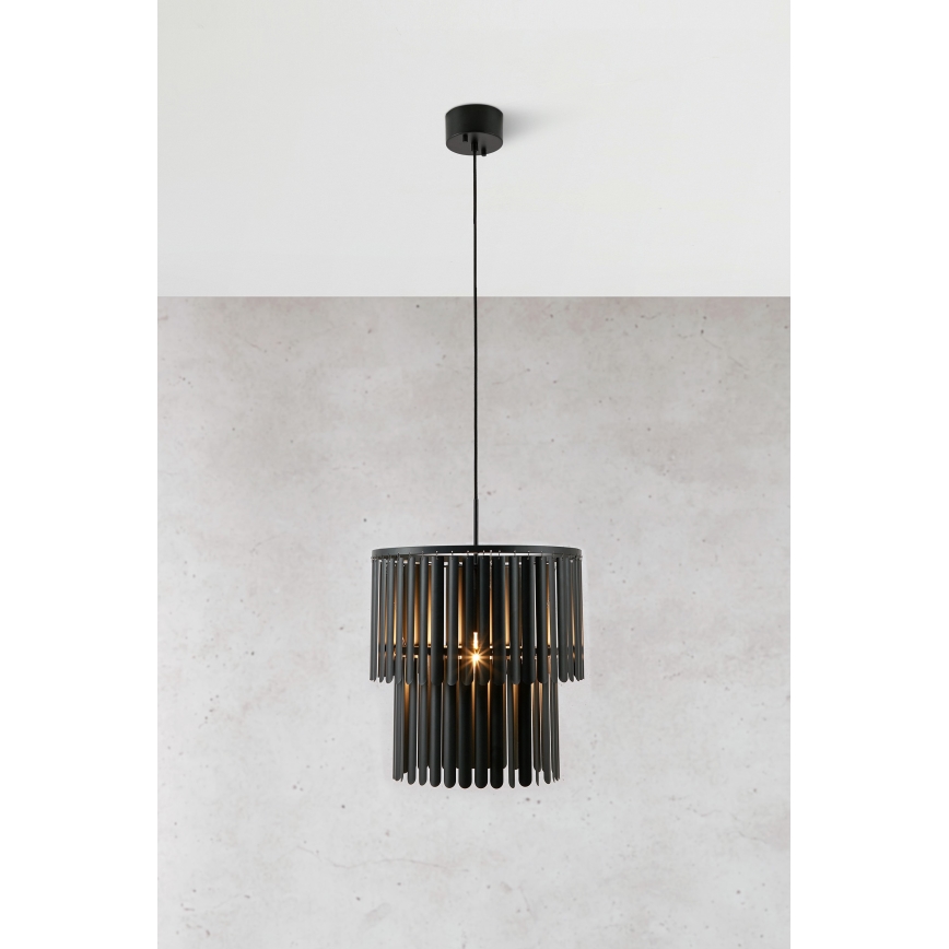 Markslöjd 108581 - Luster na sajli VIENTO 1xE27/40W/230V crno
