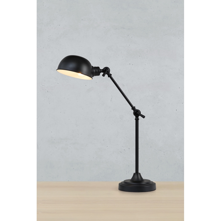 Markslöjd 108584 - Stona lampa PORTLAND 1xE27/40W/230V crno