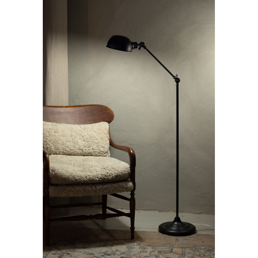 Markslöjd 108586 - Podna lampa PORTLAND 1xE27/40W/230V crno