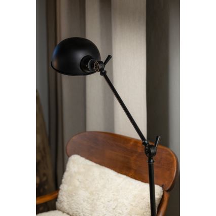 Markslöjd 108586 - Podna lampa PORTLAND 1xE27/40W/230V crno