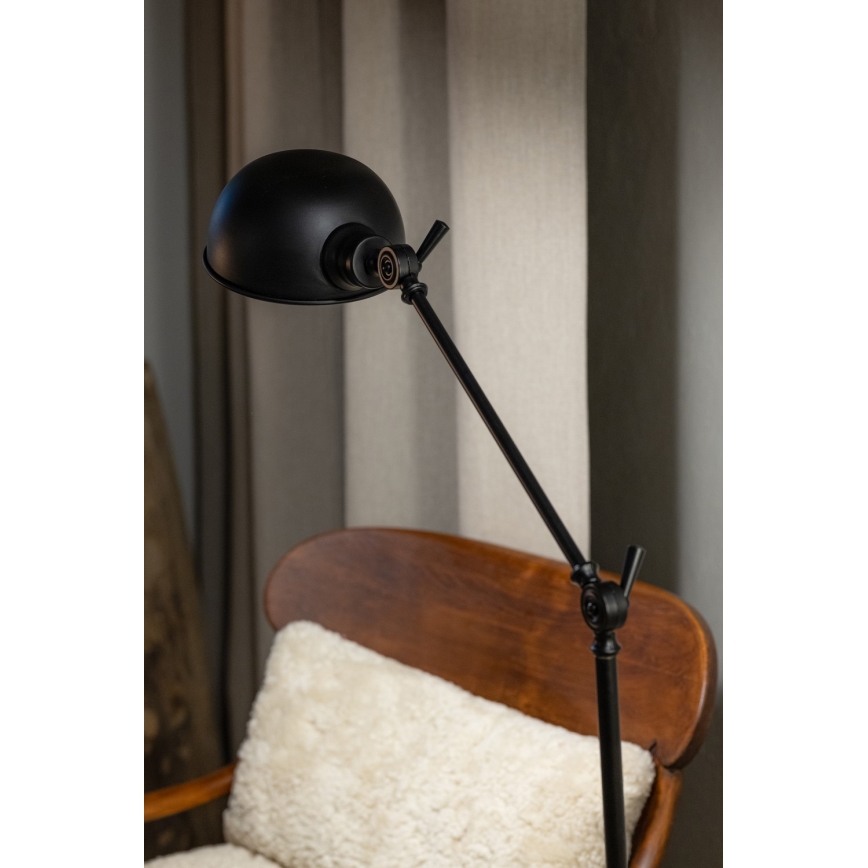 Markslöjd 108586 - Podna lampa PORTLAND 1xE27/40W/230V crno