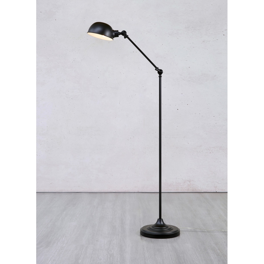Markslöjd 108586 - Podna lampa PORTLAND 1xE27/40W/230V crno
