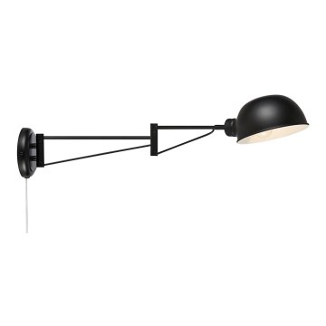 Markslöjd 108587 - Zidna lampa PORTLAND 1xE27/40W/230V crno