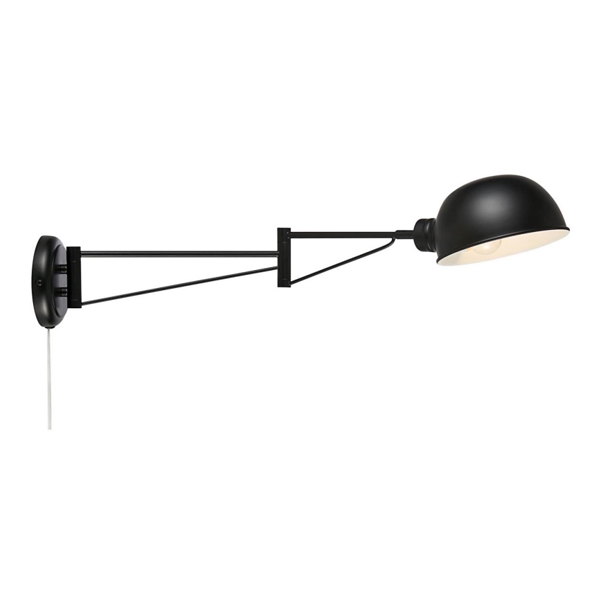Markslöjd 108587 - Zidna lampa PORTLAND 1xE27/40W/230V crno