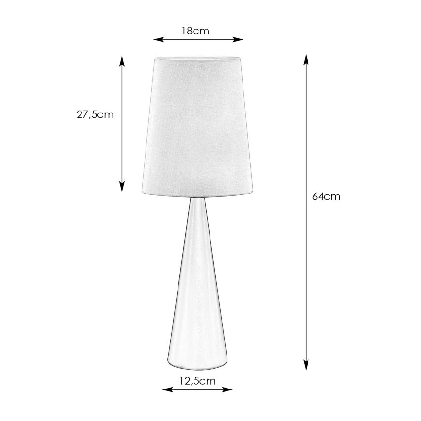 Markslöjd 108597 - Stona lampa CONUS 1xE14/40W/230V bela/crno