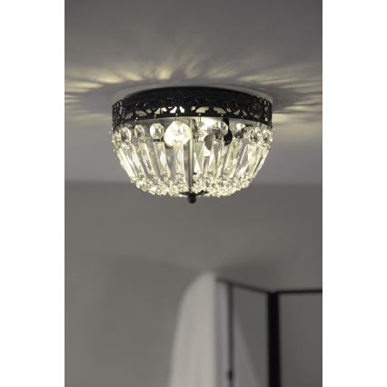 Markslöjd 108598 - Plafonjera ETIENNE 2xE14/40W/230V crno