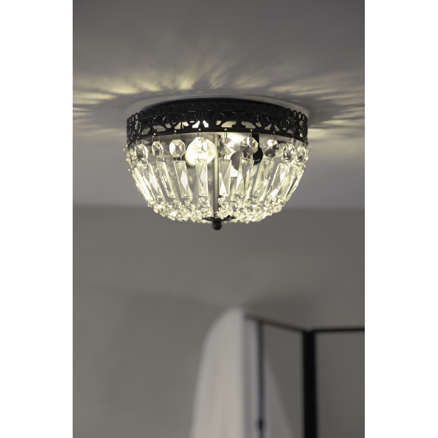 Markslöjd 108598 - Plafonjera ETIENNE 2xE14/40W/230V crno