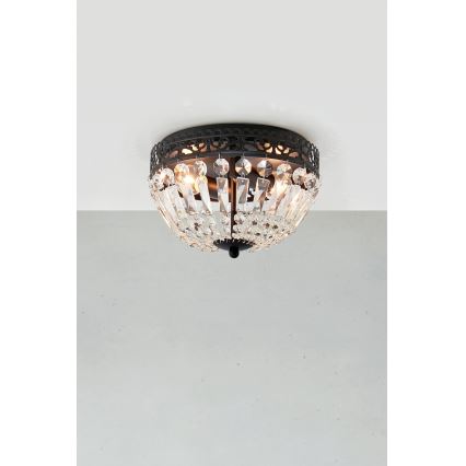 Markslöjd 108598 - Plafonjera ETIENNE 2xE14/40W/230V crno