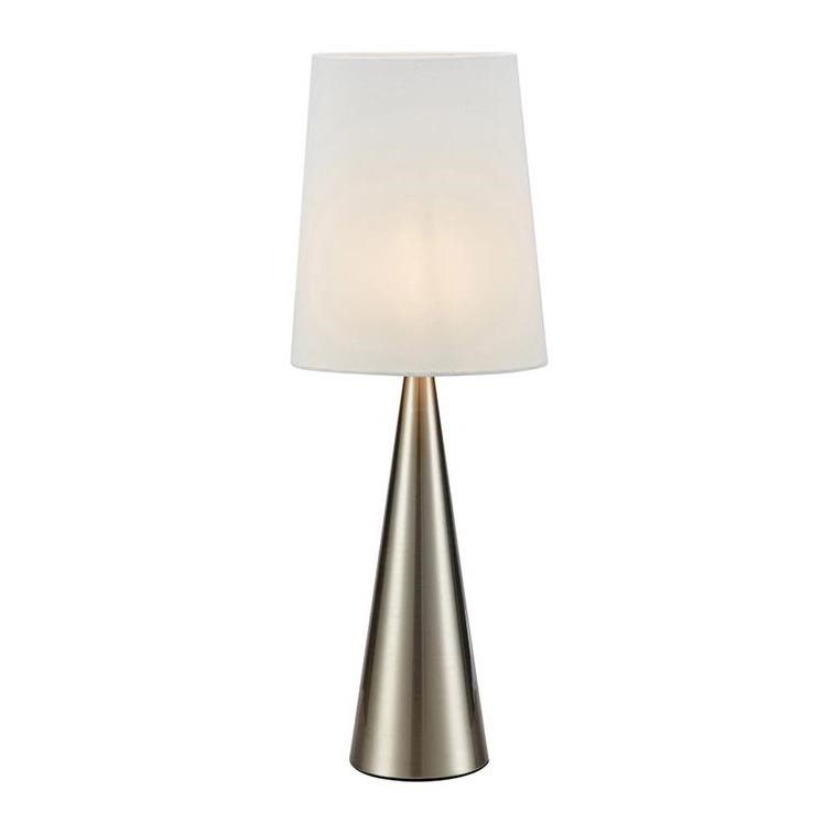 Markslöjd 108624 - Stona lampa CONUS 1xE14/40W/230V bela/mat krom