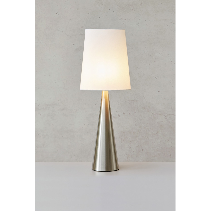 Markslöjd 108624 - Stona lampa CONUS 1xE14/40W/230V bela/mat krom