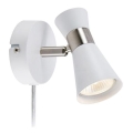 Markslöjd 108627- Zidna reflektorska lampa FOLIE 1xGU10/7W/230V bela/mat krom