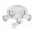 Markslöjd 108628 - Reflektorska lampa FOLIE 3xGU10/7W/230V bela/mat krom