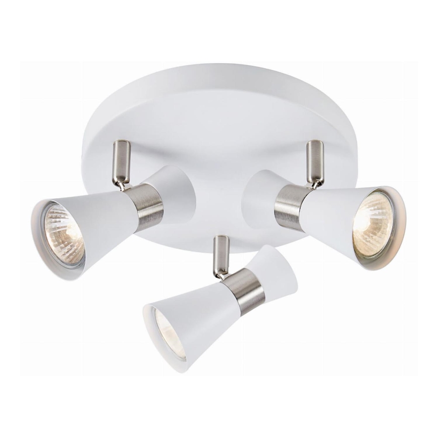 Markslöjd 108628 - Reflektorska lampa FOLIE 3xGU10/7W/230V bela/mat krom