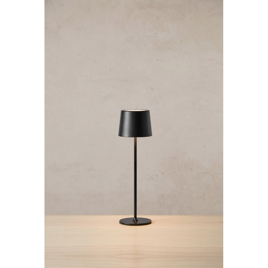 Markslöjd 108653 - LED Prigušiva punjiva lampa FIORE LED/2W/5V IP44 38 cm crno