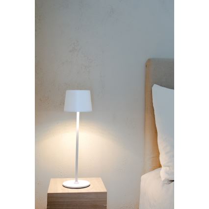 Markslöjd 108654 - LED Prigušiva punjiva lampa FIORE LED/2W/5V IP44 38 cm bela