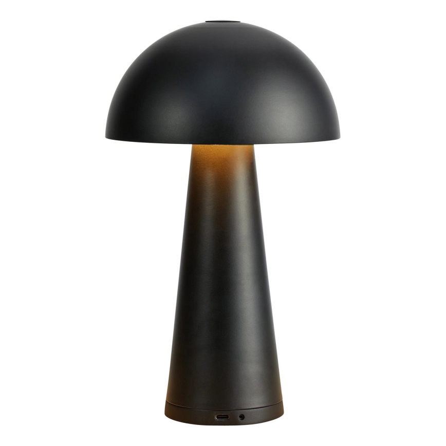 Markslöjd 108655 - LED Prigušiva punjiva lampa FUNGI LED/1,5W/5V IP44 crno