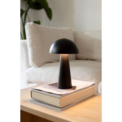 Markslöjd 108655 - LED Prigušiva punjiva lampa FUNGI LED/1,5W/5V IP44 crno