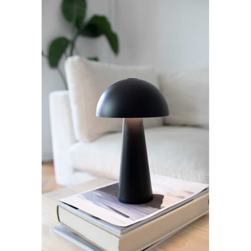 Markslöjd 108655 - LED Prigušiva punjiva lampa FUNGI LED/1,5W/5V IP44 crno