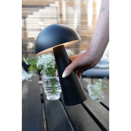 Markslöjd 108655 - LED Prigušiva punjiva lampa FUNGI LED/1,5W/5V IP44 crno