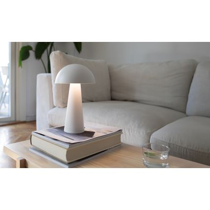 Markslöjd 108656 - LED Prigušiva punjiva lampa FUNGI LED/1,5W/5V IP44 bela