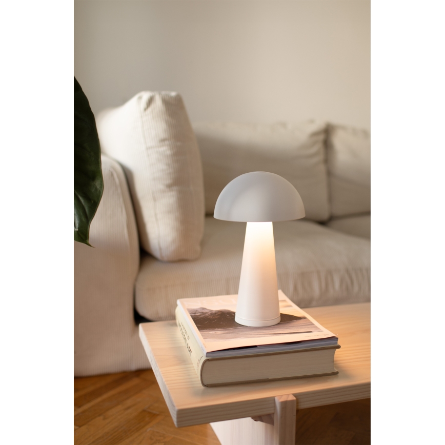 Markslöjd 108656 - LED Prigušiva punjiva lampa FUNGI LED/1,5W/5V IP44 bela