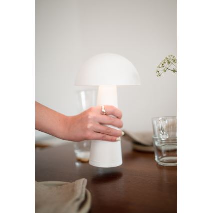 Markslöjd 108656 - LED Prigušiva punjiva lampa FUNGI LED/1,5W/5V IP44 bela