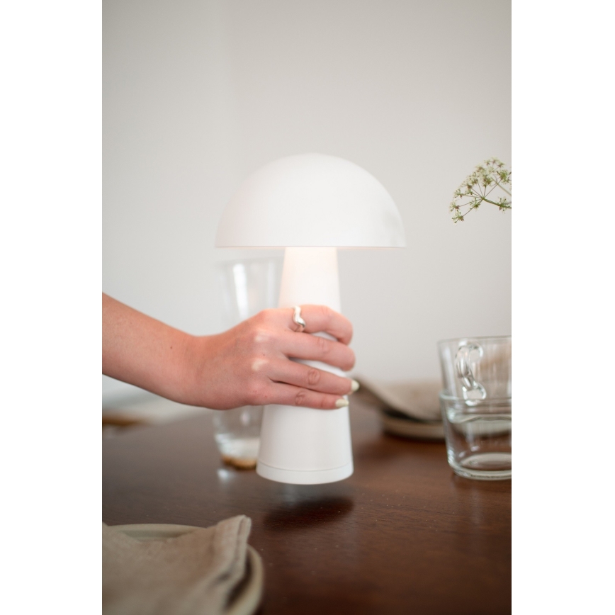Markslöjd 108656 - LED Prigušiva punjiva lampa FUNGI LED/1,5W/5V IP44 bela