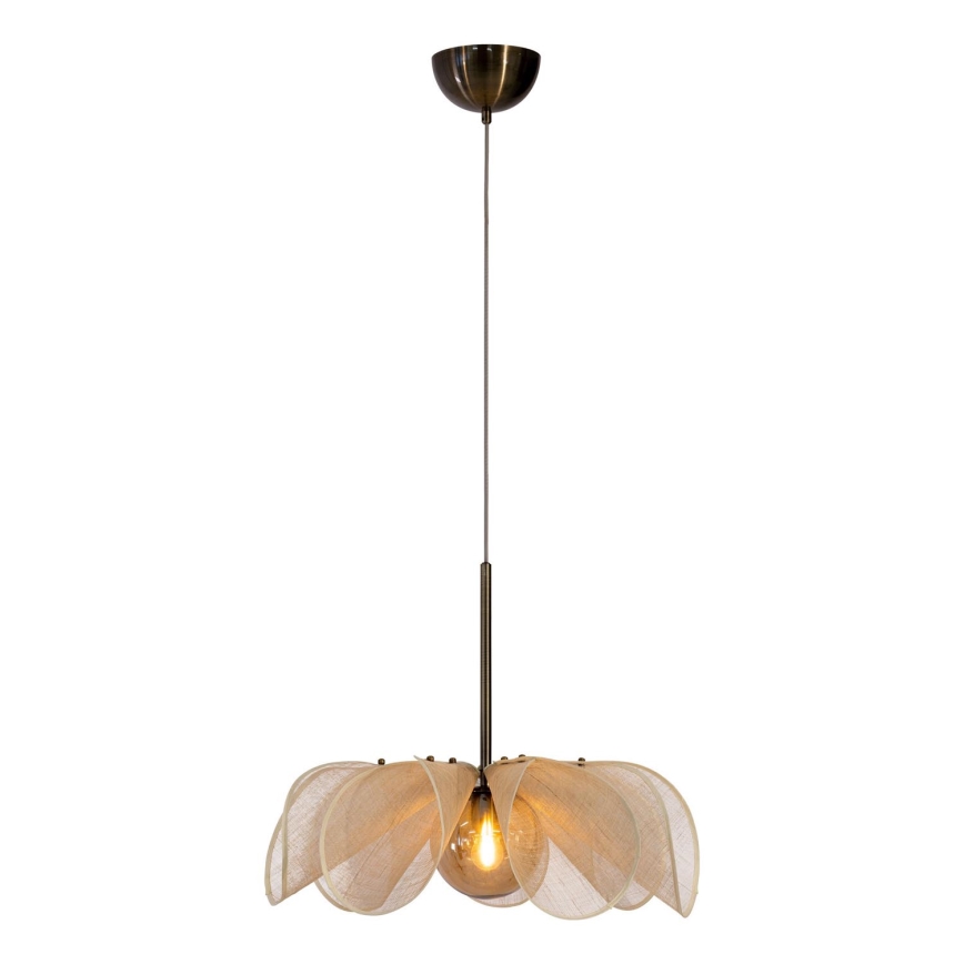 Markslöjd 108659 - Luster na sajli STYRKA 1xE27/40W/230V pr. 63 cm bež