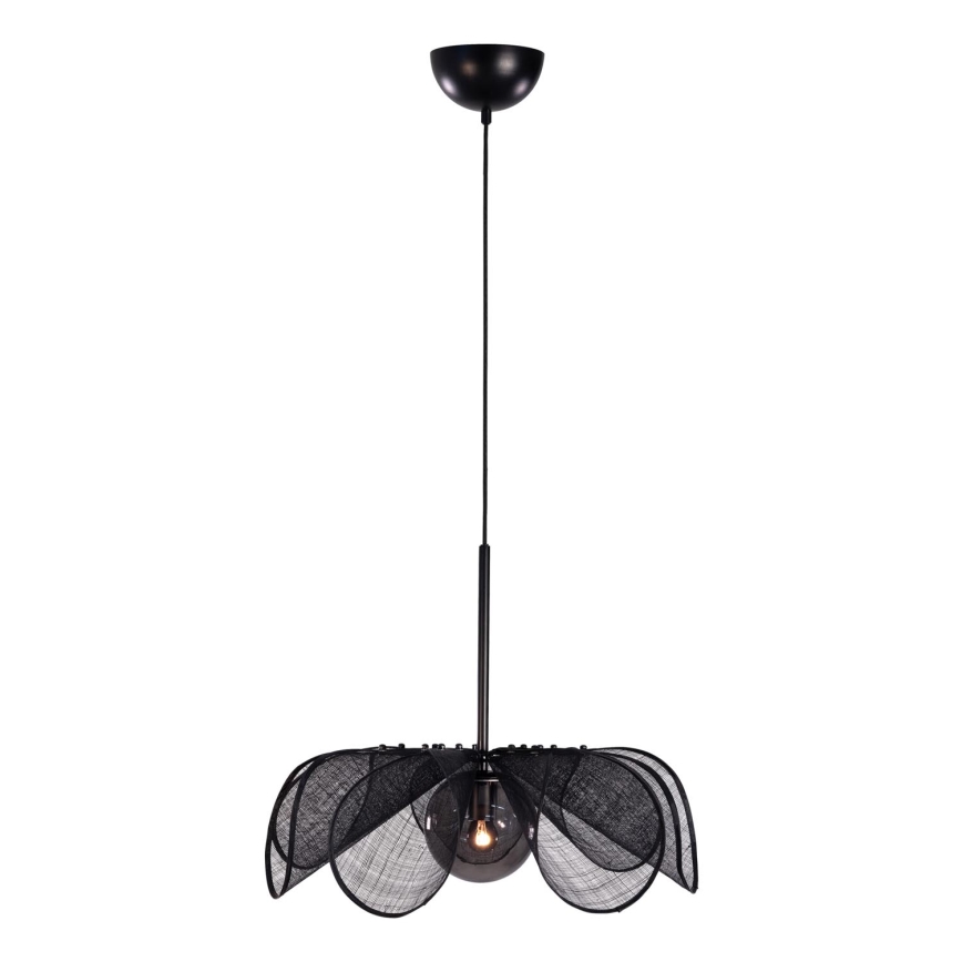 Markslöjd 108660 - Luster na sajli STYRKA 1xE27/40W/230V pr. 63 cm crno
