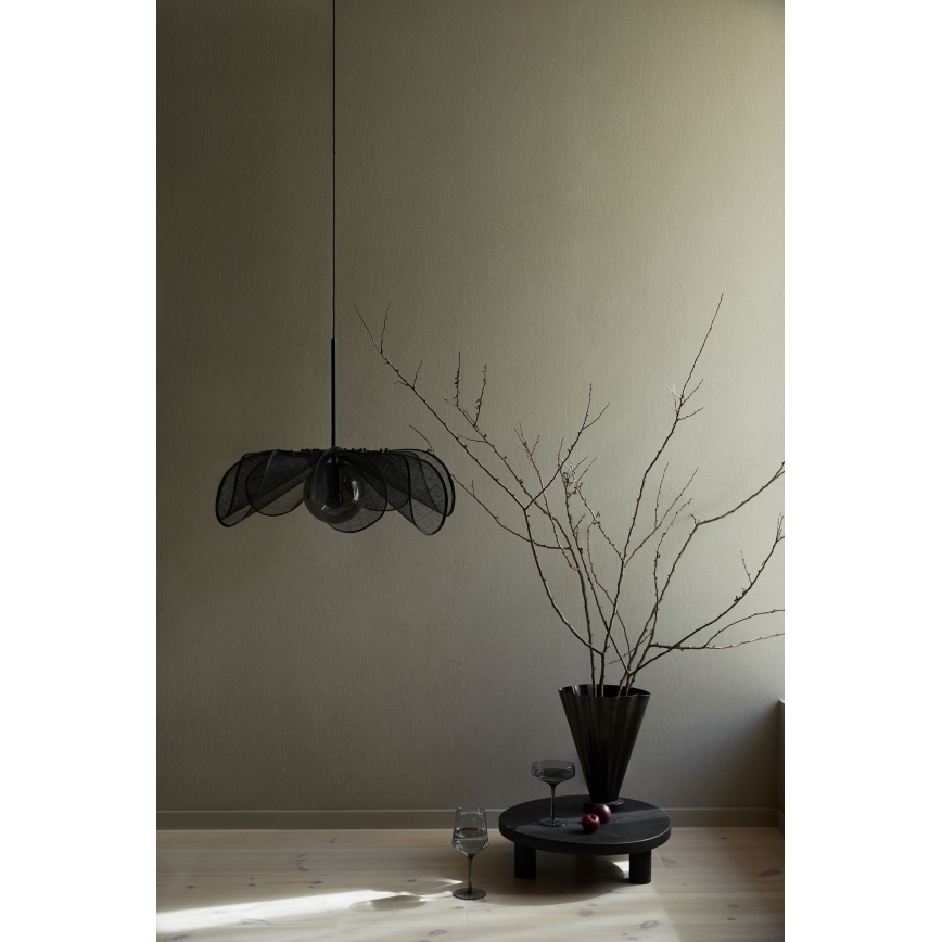 Markslöjd 108660 - Luster na sajli STYRKA 1xE27/40W/230V pr. 63 cm crno