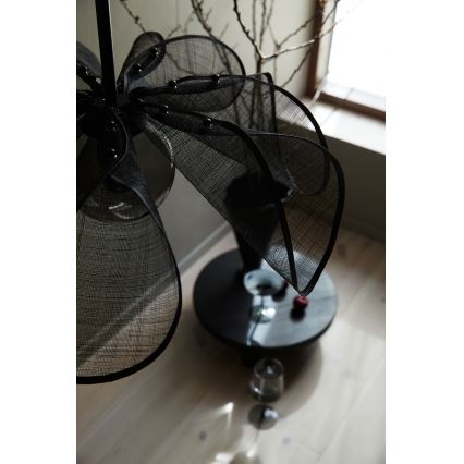 Markslöjd 108660 - Luster na sajli STYRKA 1xE27/40W/230V pr. 63 cm crno